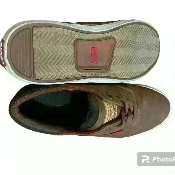 Levis Men’s Ethan Casual Sneaker Brown Size 11 - Picture 6 of 7